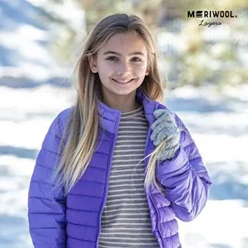 MERIWOOL Kids Unisex Long Sleeve Shirt Thermal Midweight Merino Wool Base Layer