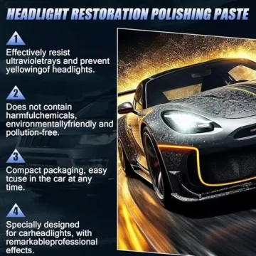 WAZNFYV Headlight Restoration Kit for All Vehicles 400 Grams