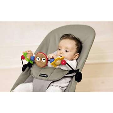 BabyBjörn BABYBJORN Wooden Toy for Bouncer - Googly Eyes (080500US),1 Count (Pack of 1)