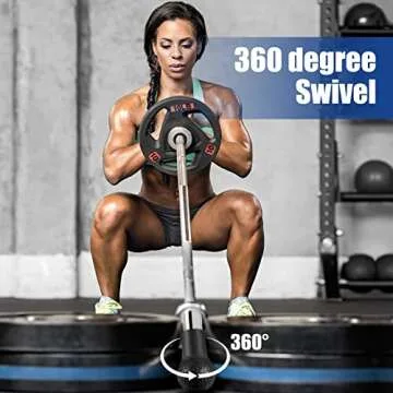 HXD-ERGO Landmine Attachment for Barbell, Barbell Bomb for Press, Row, Spin, Split Squats, Natural Rubber Barbell Landmine Attachments, T Bar Row Attachment Fits 2 Inch Olympic Bars（Black）