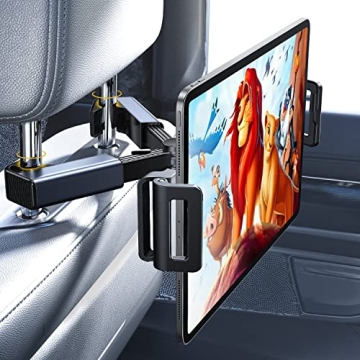 LISEN Tablet iPad Holder for Car Mount Headrest Must Have, iPad Car Holder Back Seat Travel Accessor...