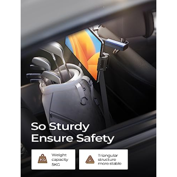 LISEN Adjustable Tablet Mount for Car Headrest - Ideal for Kids