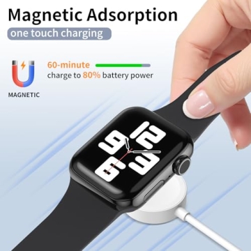 Magnetic Charger for Apple Watch - Fast Wireless Charging Cable for All iWatch Series