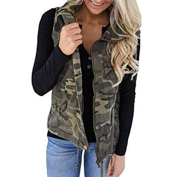 Tutorutor Women's Military Safari Utility Vest Jacket - Lightweight & Versatile