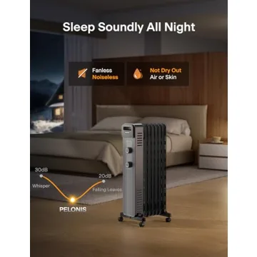 Pelonis Oil Filled Radiator Heater 1500W for Cozy Warmth