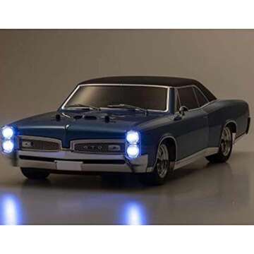 Kyosho Fazer Mk2 1967 Pontiac GTO Blue KYO34431T2 Cars Elec RTR 1/10 On-Road