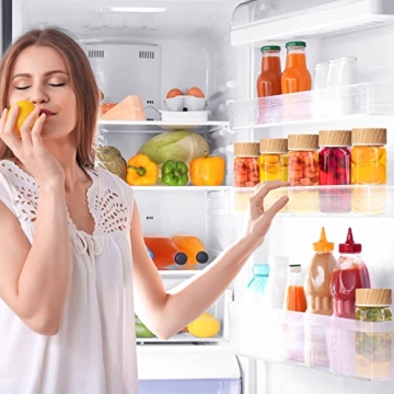 Nuogo 6 Pack Glass Bottles - Reusable Juicing Containers