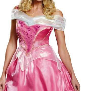 Disney womens aurora adult sized costumes, Pink, M 8-10 US