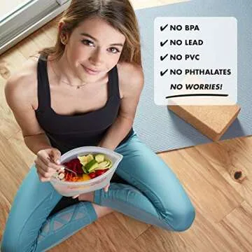 Zip Top Reusable Food Storage Bags | Medium Dish [Lavender] | Silicone Meal Prep Container | Microwave, Dishwasher and Freezer Safe | Made in the USA