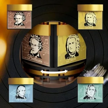 PANTASY Retro Phonograph Building Set for Music Lovers