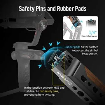 Moman Gimbal Handle for WBS MG6 - Pro Filming Accessory