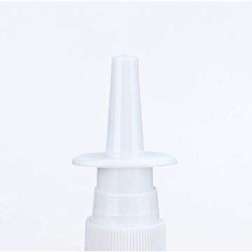 UPSTORE 6PCS 30ML/1oz Empty Refillable Amber Glass Nasal Sprayers Vial Bottle Jar Pump Clean Spray Storage Container Sample Travel Packing Pot For Makeup Cosmetic Applications