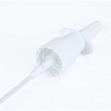 UPSTORE 6PCS 30ML/1oz Empty Refillable Amber Glass Nasal Sprayers Vial Bottle Jar Pump Clean Spray Storage Container Sample Travel Packing Pot For Makeup Cosmetic Applications