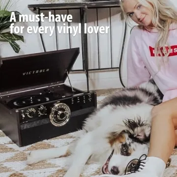 Victrola Empire 6-in-1 Turntable with Bluetooth and Vintage Style