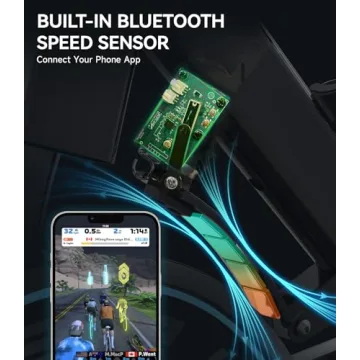 Pooboo Magnetic Exercise Bike with Bluetooth for Home Fitness