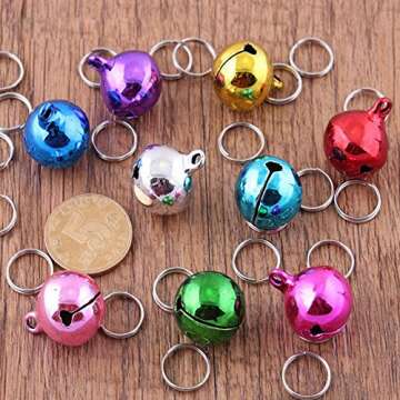 DEVILMAYCARE Pack of 7 Metal Jingle Bells for Collar, DIY & Pet Accessory