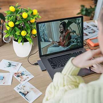 MISNODE 2 PCS Artificial Mini Potted Lemon Tree, 9.6 inch Artificial Fruit Lemon Tree Bonsai, Potted Plants Fake Lemon Tree in Pots for Table Office Bathroom Shop Party Home Decor