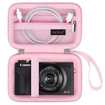 Canboc Camera Case for Canon PowerShot G7 X Mark II & III – Stylish Protection & Organization