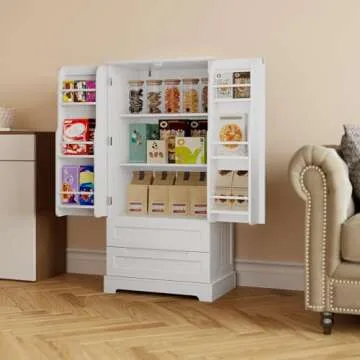 Gizoon Kitchen Pantry Storage Cabinet for Small Spaces