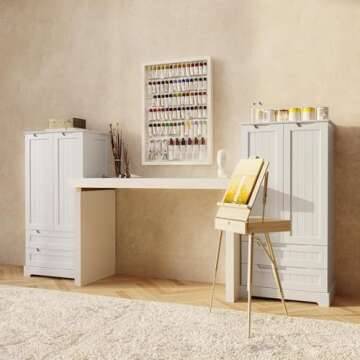 Gizoon Kitchen Pantry Storage Cabinet for Small Spaces