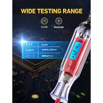 Heavy Duty 3-65V Digital Circuit Tester with Backlight