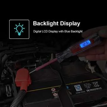 Heavy Duty 3-65V Digital Circuit Tester with Backlight