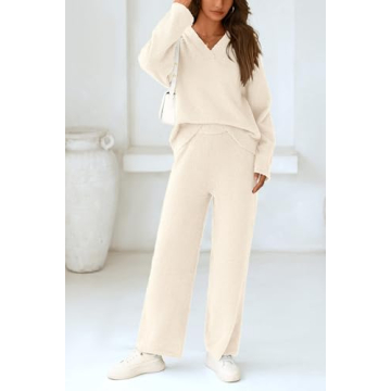 PRETTYGARDEN Women's Fuzzy Sweater Set Fall Winter Lounge Outfit