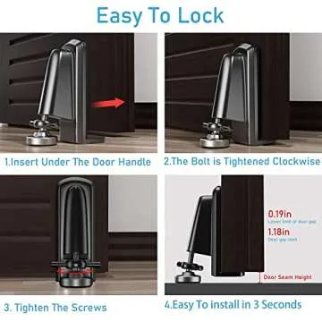 Portable Door Jammer for Enhanced Home Security and Travel