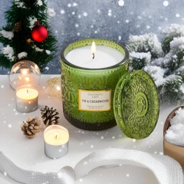 Luxury Cedarwood Candle Christmas Gift with 55 Hour Burn