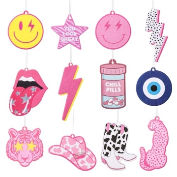Laffact 12Pcs Trendy Car Air Fresheners for All Ages