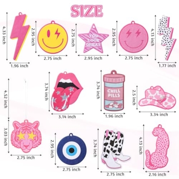 Laffact 12Pcs Trendy Car Air Fresheners for All Ages
