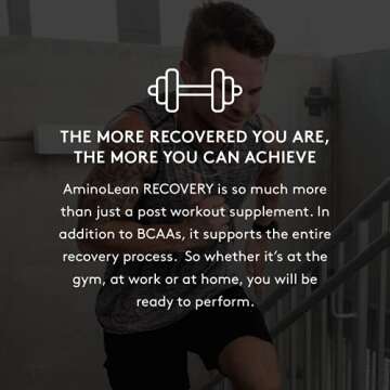 RSP AminoLean Recovery - Post Workout BCAAs Amino Acids Supplement + Electrolytes, BCAAs and EAAs for Hydration Boost, Immunity Support - Muscle Recovery Drink, Vegan Aminos, Blood Orange…