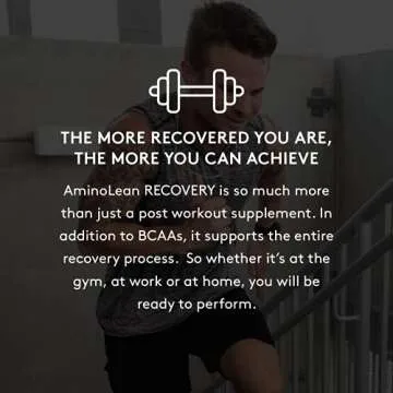 RSP AminoLean Recovery - Post Workout BCAAs Amino Acids Supplement + Electrolytes, BCAAs and EAAs for Hydration Boost, Immunity Support - Muscle Recovery Drink, Vegan Aminos, Blood Orange…