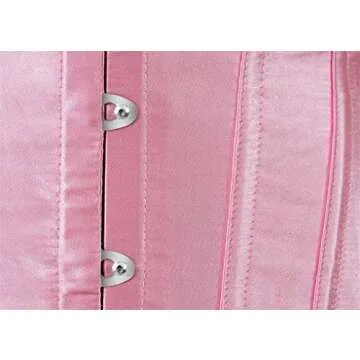 frawirshau Corset Tops for Women Plus Size Corsets Pink Corset Top Renaissance Corset Pink Burlesque Corset Size M