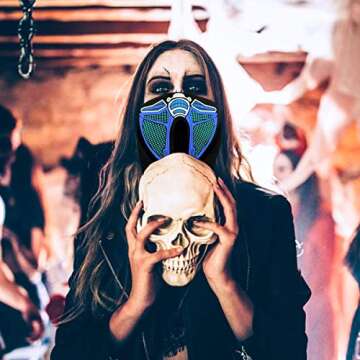 LED Music Mask - Sound Activated Rave Accessory