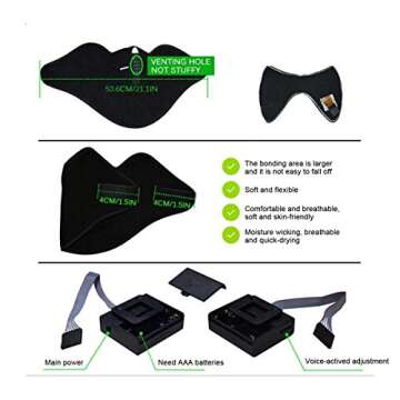 LED Music Mask - Sound Activated Rave Accessory