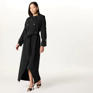 Stylish Convertible Maxi Trench Coat for Women