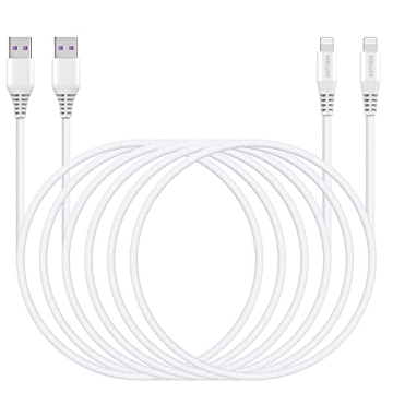 Durable 10ft Charging Cable for iPhone and iPad