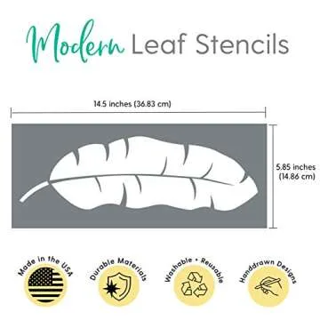 Reusable Leaf Stencils for Home Decor and Crafts