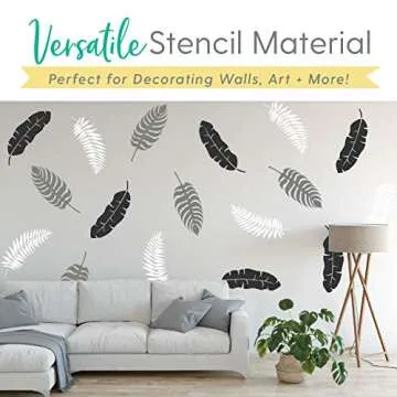 Reusable Leaf Stencils for Home Decor and Crafts