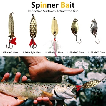 UperUper Fishing Lures Kit - 26 Assorted Fishing Baits