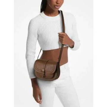 AFKOMST Crossbody Bags for Women,Small Saddle Purse and Boho Cross Body Handbags,Vegan Leather