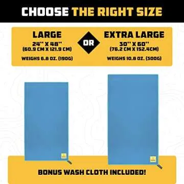 Wise Owl Camping Towel - Quick Dry Microfiber Travel Towel
