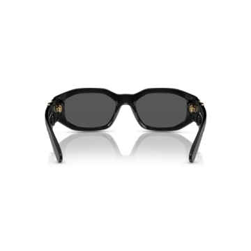 Versace Man Sunglasses Black Frame Dark Grey Lenses 53MM