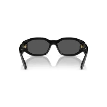 Versace Man Sunglasses Black Frame Dark Grey Lenses 53MM