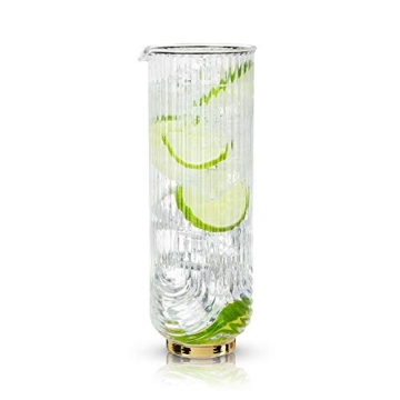Elegant Viski Gatsby Vintage Cocktail Mixing Glass - 47oz Design