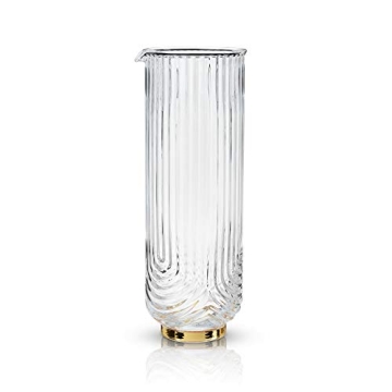 Elegant Viski Gatsby Vintage Cocktail Mixing Glass - 47oz Design