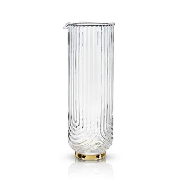 Elegant Viski Gatsby Vintage Cocktail Mixing Glass - 47oz Design