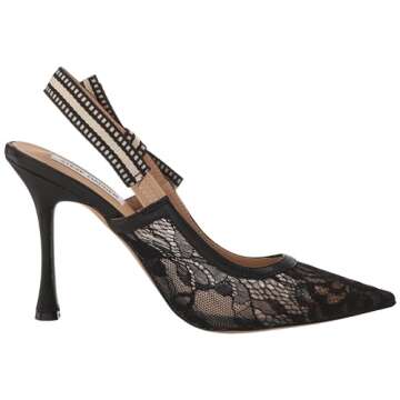 Steve Madden Women's Bri Pump in Black Lace - Chic Elegance