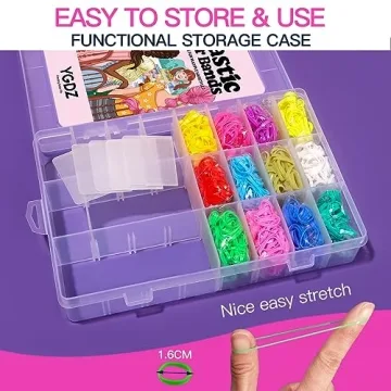 Colorful 24 Color Mini Hair Rubber Bands for Kids